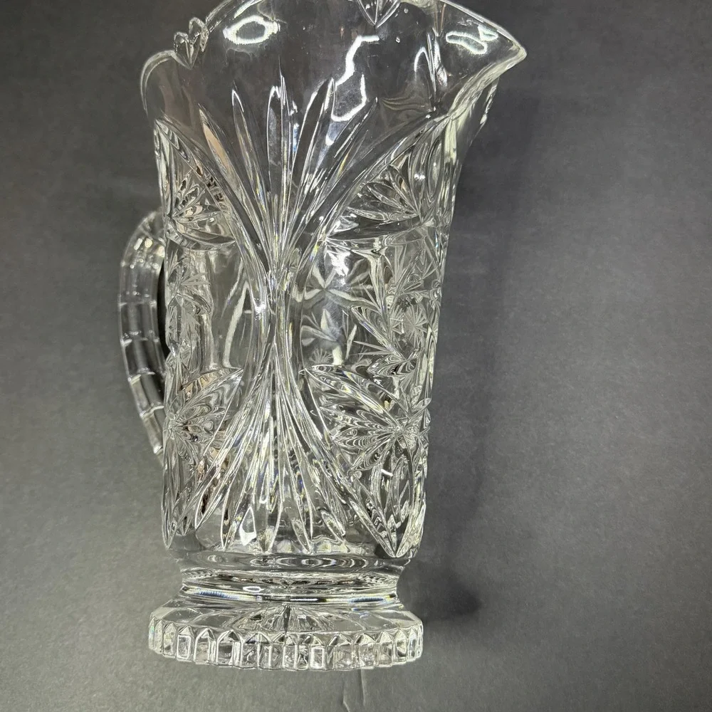 Crystal Clear Industries Edinburgh Lead Crystal Pitcher VINTAGE Mint Condition